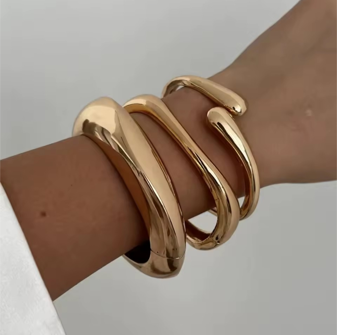 Vintage Punk Metal Cuff Bangle