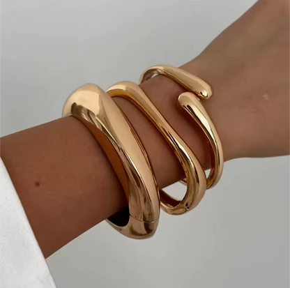 Vintage Punk Metal Cuff Bangle