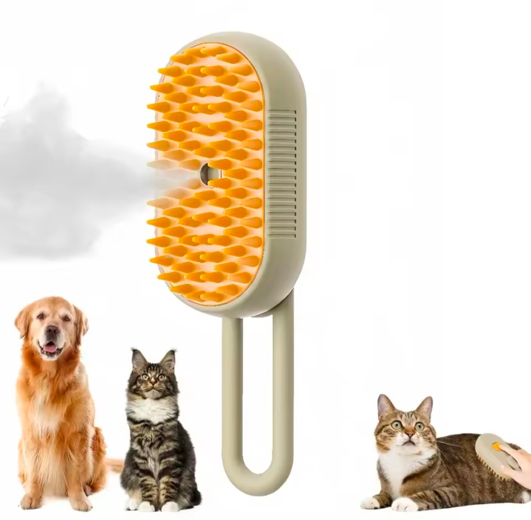 3-in-1 Steam Spray Pet Brush