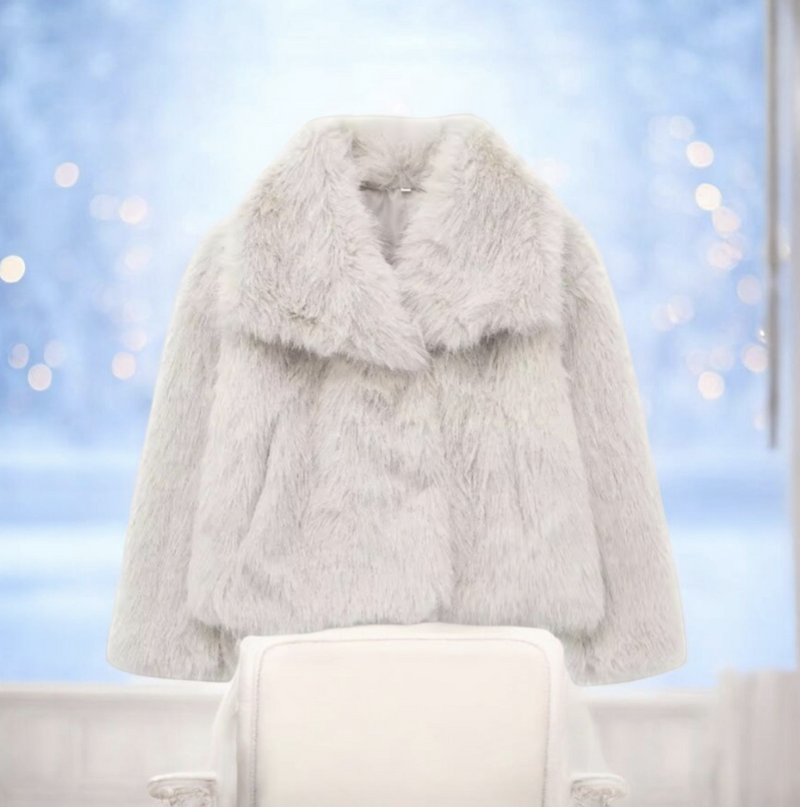 Women’s Cropped Faux Fur Jacket