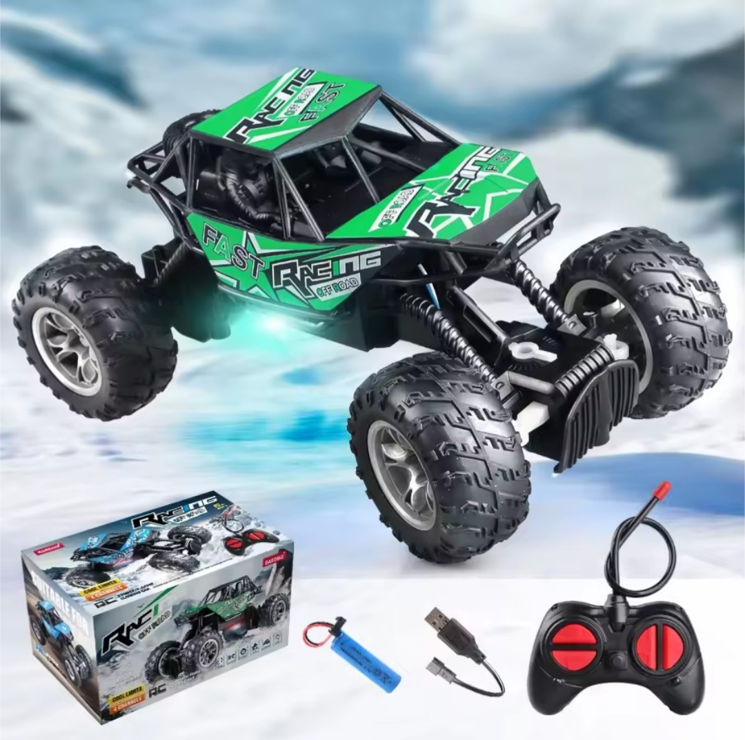 4-Way Remote Control Car with LED Lights