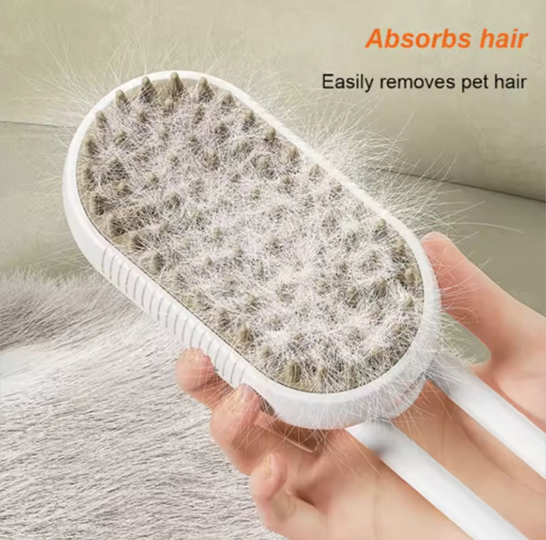 Steam Spray Pet Grooming Brush