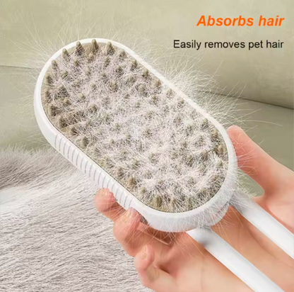 Steam Spray Pet Grooming Brush