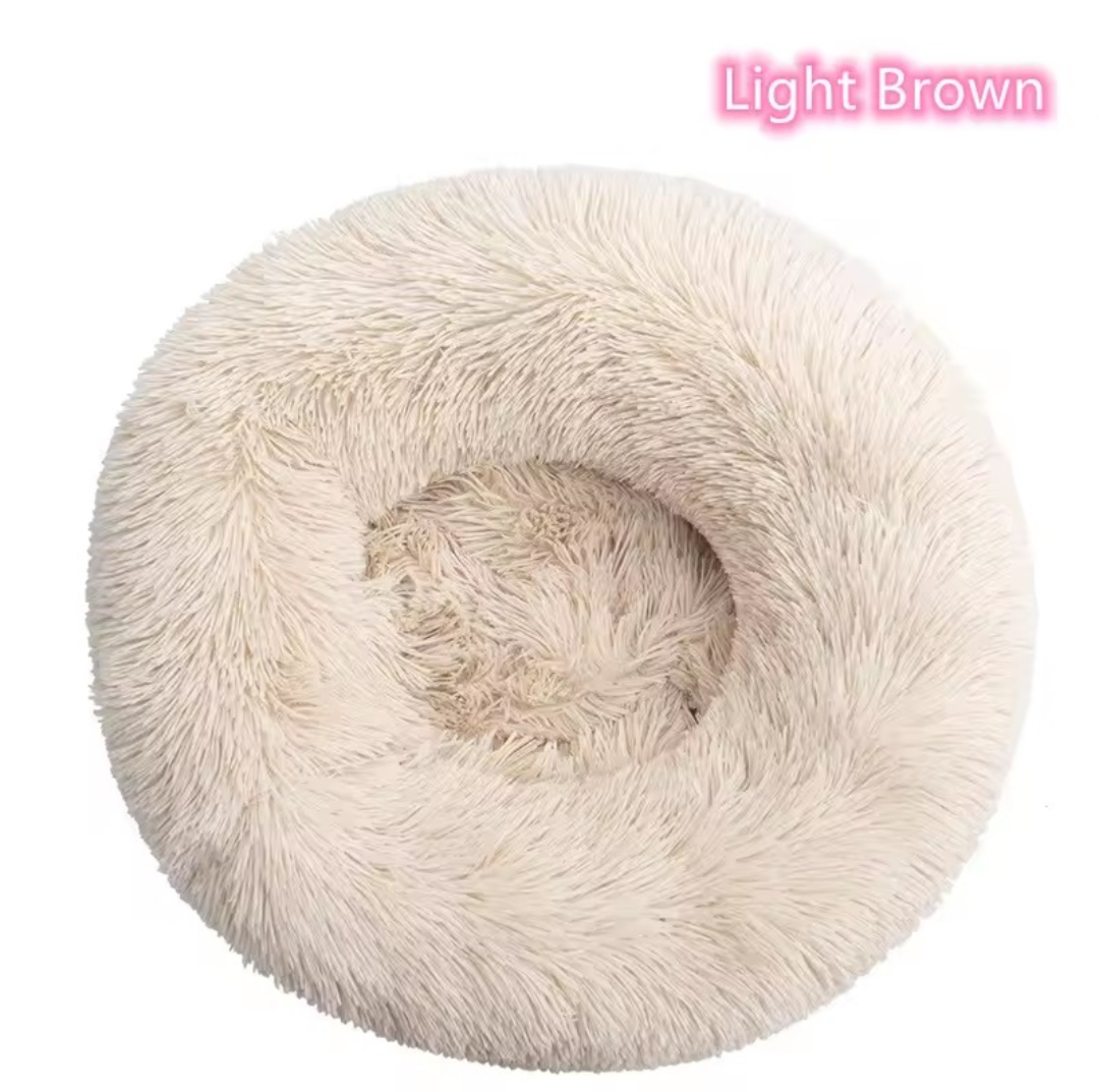 Soft Plush Donut Pet Bed