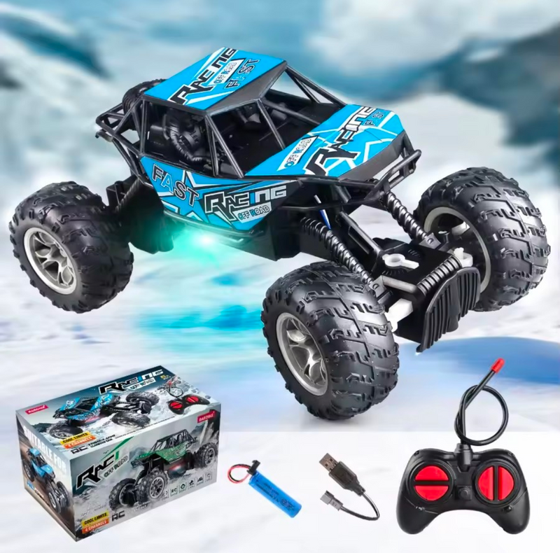 4-Way Remote Control Car with LED Lights