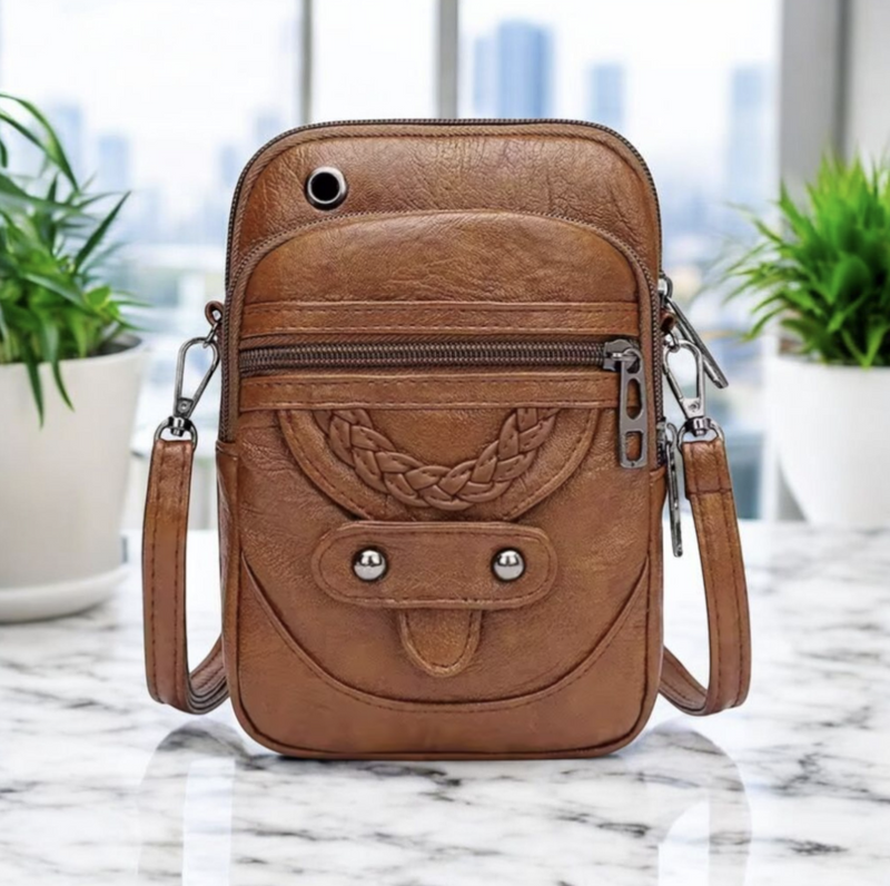 Multi-Functional Leather Shoulder Bag