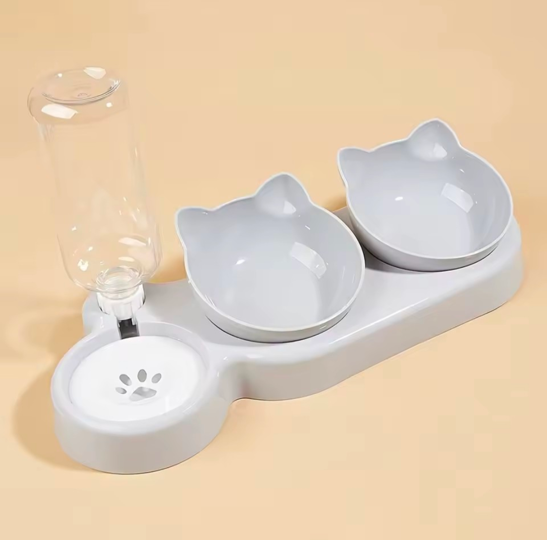 Pet Bowl with Water Feeder