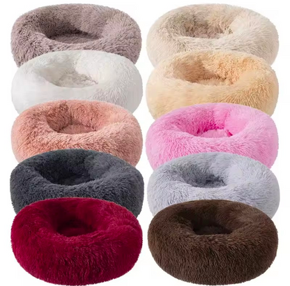 Soft Plush Donut Pet Bed