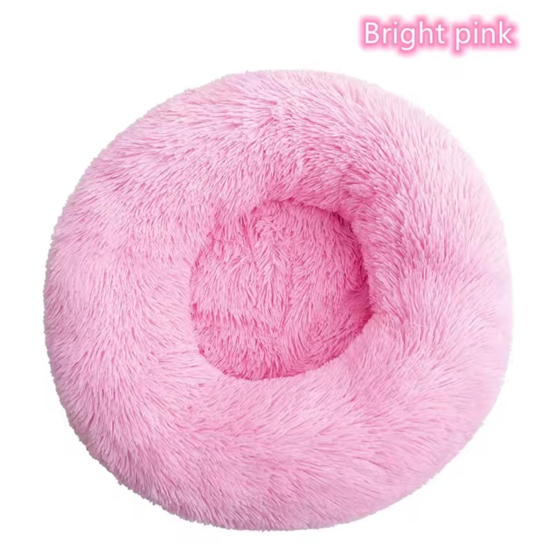 Soft Plush Donut Pet Bed