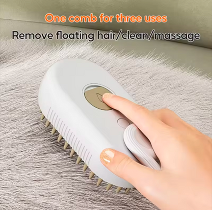 Steam Spray Pet Grooming Brush