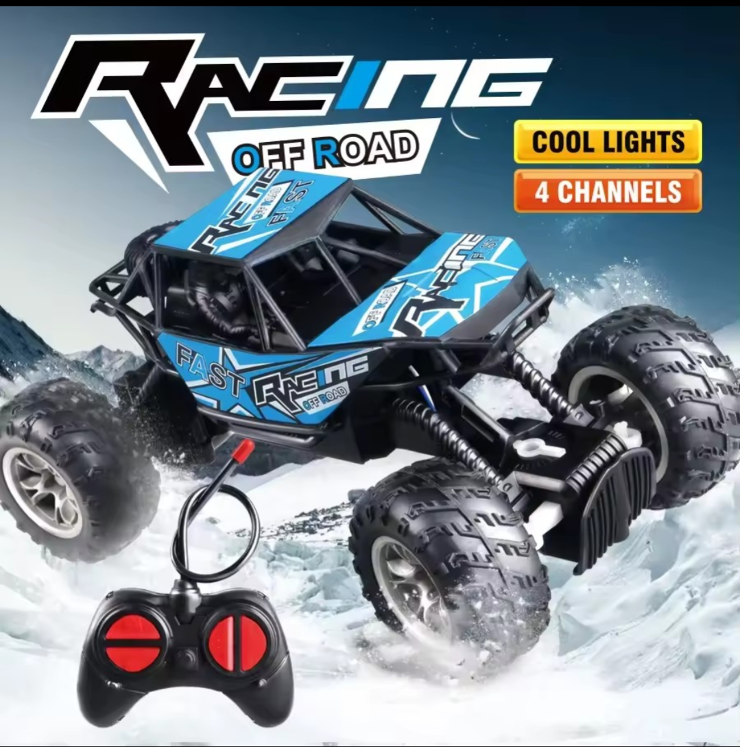 4-Way Remote Control Car with LED Lights