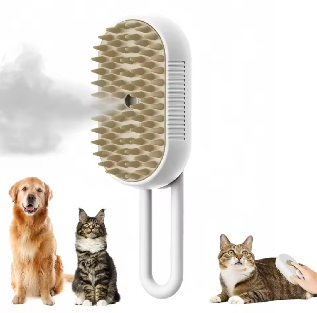 3-in-1 Steam Spray Pet Brush
