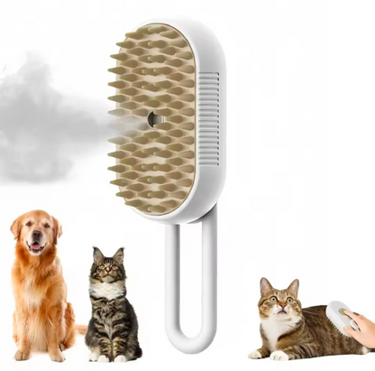 3-in-1 Steam Spray Pet Brush