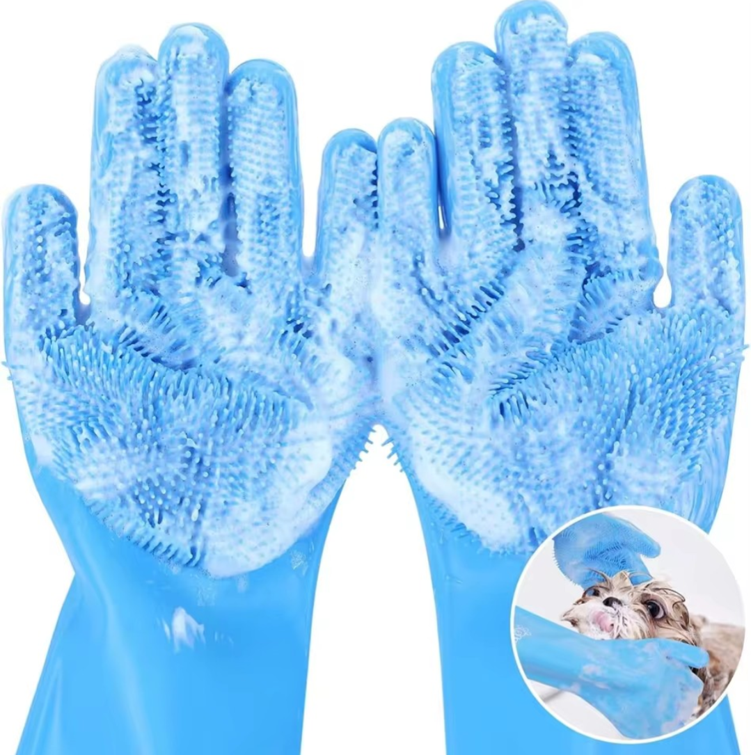 Pet Grooming Bath Glove