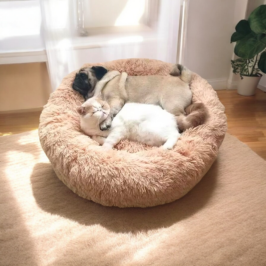 Soft Plush Donut Pet Bed