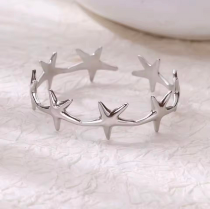Stainless Steel Flower Leaf Bracelet