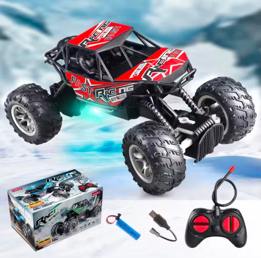 4-Way Remote Control Car with LED Lights