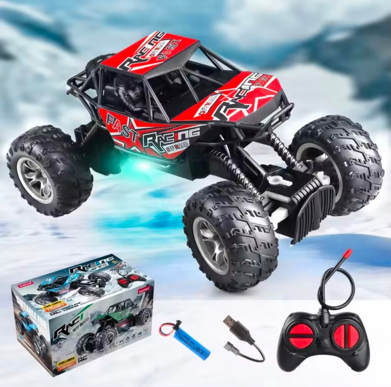 4-Way Remote Control Car with LED Lights