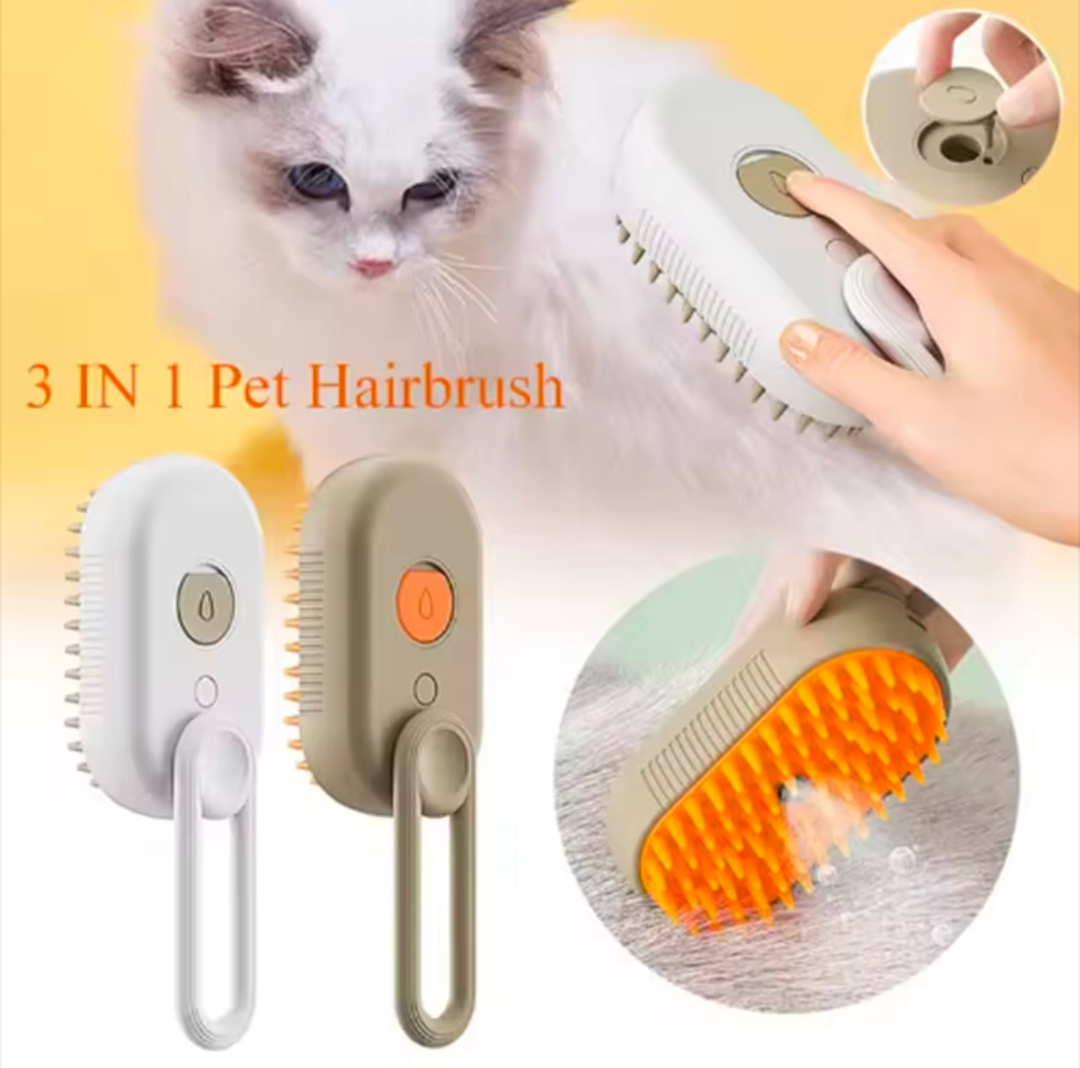 Steam Spray Pet Grooming Brush