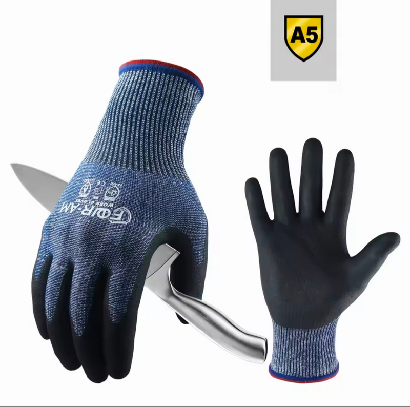Level 5 Cut-Resistant Nitrile Work Gloves