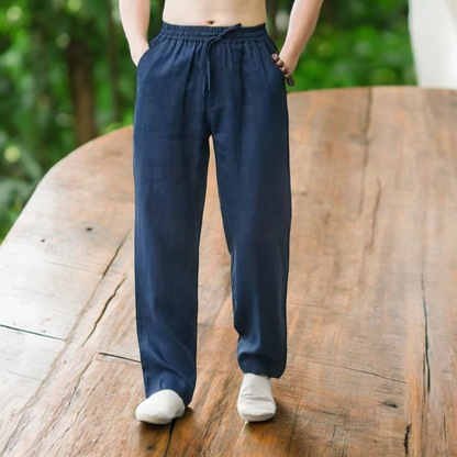 Men’s Cotton Linen Beach Joggers