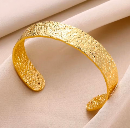 Stainless Steel Flower Leaf Bracelet