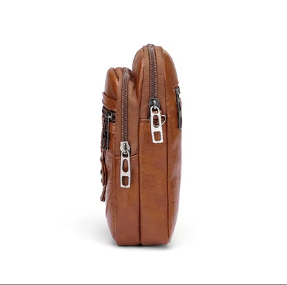 Multi-Functional Leather Shoulder Bag