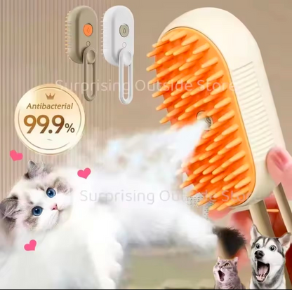 3-in-1 Steam Spray Pet Brush