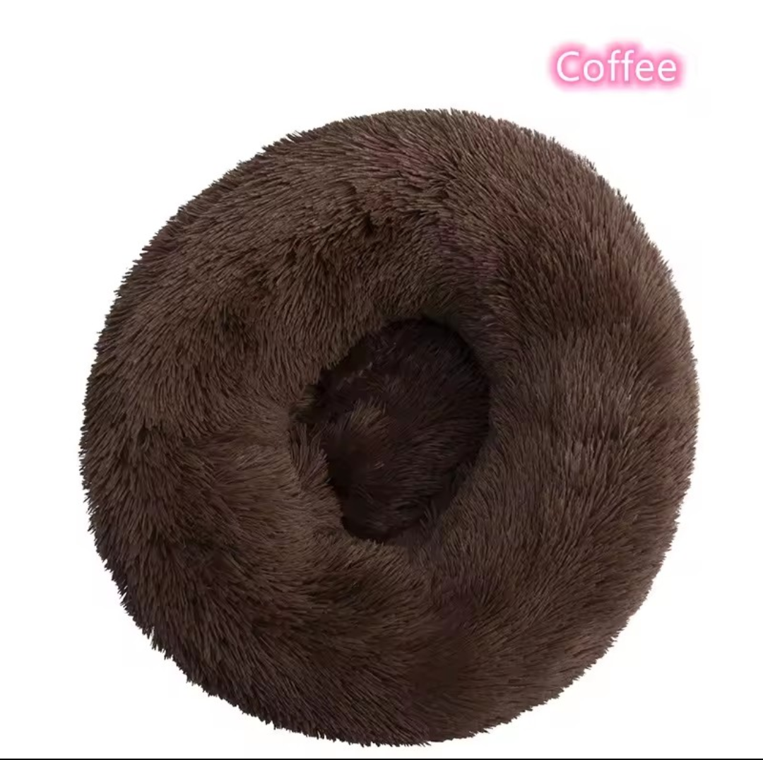 Soft Plush Donut Pet Bed